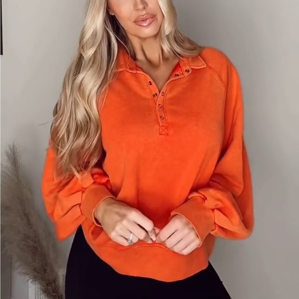 Orange sweater